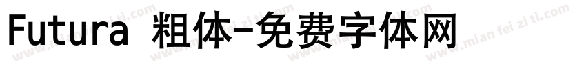 Futura 粗体字体转换